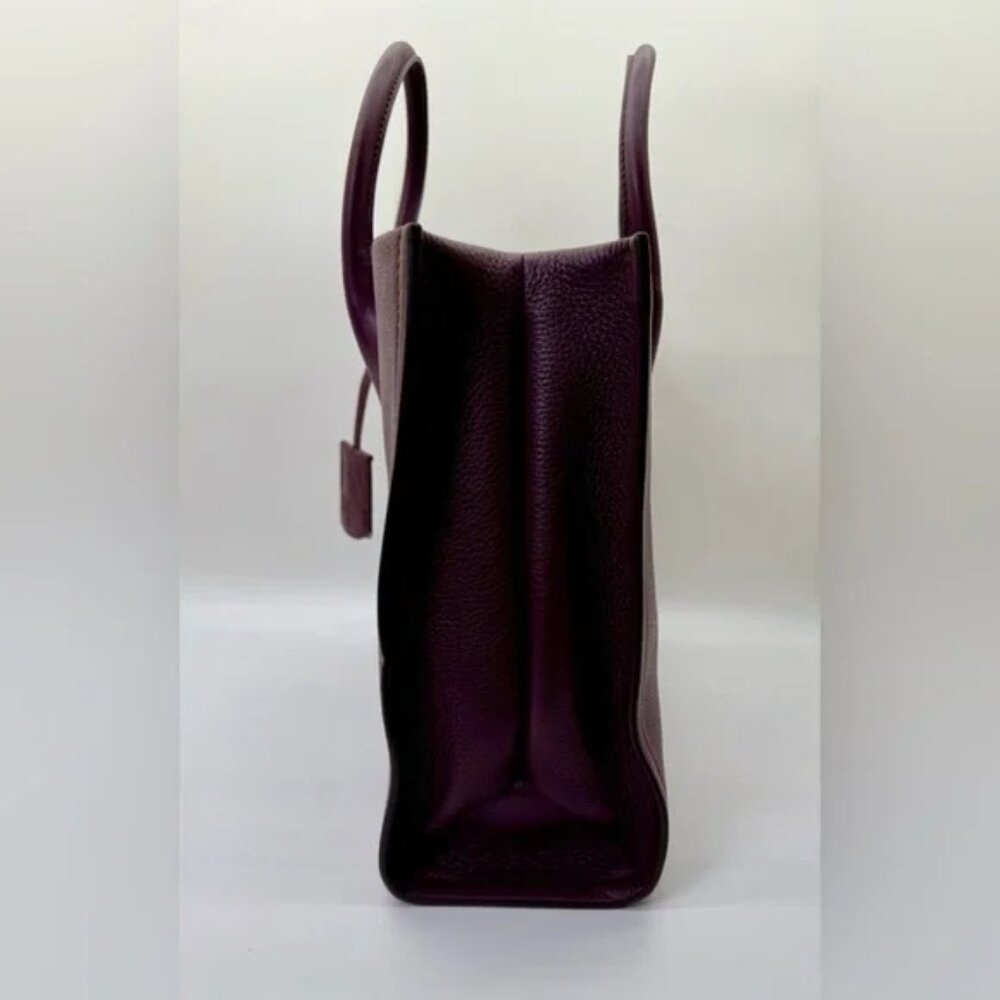 Michael Kors Mirella Large Pebbled Leather Tote – Deep Plum Pebbled Leather - Picture 5 of 7